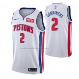 Maglia Detroit Pistons Cade Cunningham NO 2 Association Bianco