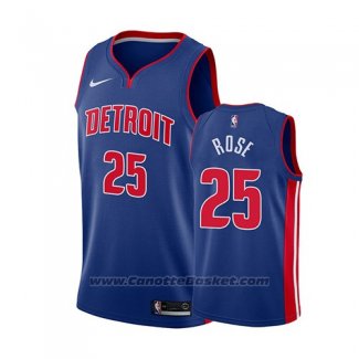 Maglia Detroit Pistons Derrick Rose #25 Icon 2018-19 Blu