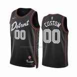 Maglia Detroit Pistons Personalizzate Citta 2023-24 Nero