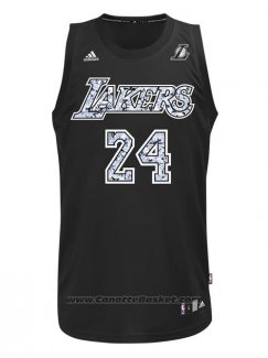 Maglia Diamonds Editon Los Angeles Lakers Kobe Bryant #24 Nero