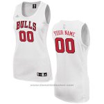 Maglia Donna Chicago Bulls Adidas Personalizzate Bianco
