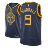 Maglia Golden State Warriors Andre Iguodala #9 Citta 2018-19 Blu