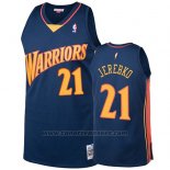 Maglia Golden State Warriors Jonas Jerebko 2009-10 Hardwood Classics Blu