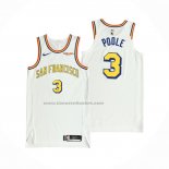 Maglia Golden State Warriors Jordan Poole #3 Classic Autentico Bianco