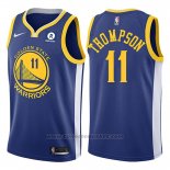 Maglia Golden State Warriors Klay Thompson #11 2017-18 Blu