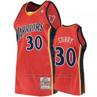 Maglia Golden State Warriors Stephen Curry 2009-10 Hardwood Classics Arancione