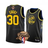 Maglia Golden State Warriors Stephen Curry #30 Citta 2022 NBA Finals Nero