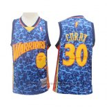 Maglia Golden State Warriors Stephen Curry #30 Mitchell & Ness Blu