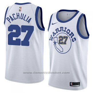 Maglia Golden State Warriors Zaza Pachulia #27 Hardwood Classic 2018 Bianco