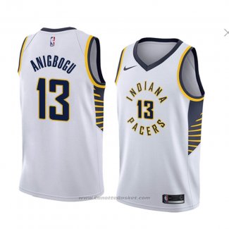 Maglia Indiana Pacers Ike Anigbogu #13 Association 2018 Bianco