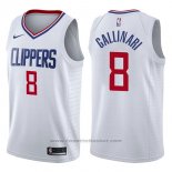 Maglia Los Angeles Clippers Danilo Gallinari #8 Association 2017-18 Bianco