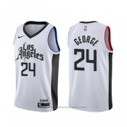 Maglia Los Angeles Clippers Paul George #24 Citta Bianco