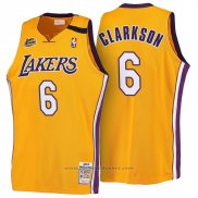 Maglia Los Angeles Lakers Clarkson #6 Retro 1999-00 Giallo