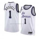 Maglia Los Angeles Lakers D'angelo Russell #1 Citta 2022-23 Bianco