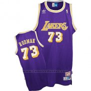 Maglia Los Angeles Lakers Dennis Rodman #73 Retro Viola