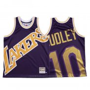 Maglia Los Angeles Lakers Jared Dudley #10 Mitchell & Ness Big Face Viola