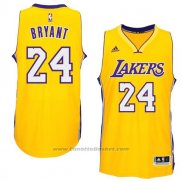 Maglia Los Angeles Lakers Kobe Bryant #24 Giallo