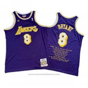 Maglia Los Angeles Lakers Kobe Bryant #8 Viola