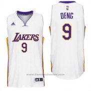 Maglia Los Angeles Lakers Luol Deng #9 Bianco
