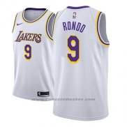 Maglia Los Angeles Lakers Rajon Rondo #9 Association 2018-19 Bianco