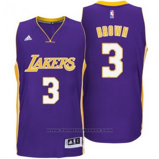 Maglia Los Angeles Lakers Shannon Brown #3 Viola