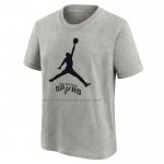 Maglia Manica Corta San Antonio Spurs Essential Jumpman Grigio