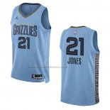 Maglia Memphis Grizzlies Tyus Jones #21 Statement 2022-23 Blu