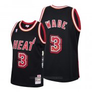 Maglia Miami Heat Dwyane Wade #3 2006 Finals MVP Retro Nero