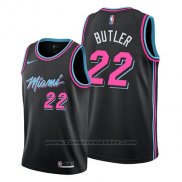 Maglia Miami Heat Jimmy Butler #22 Citta 2019 Nero