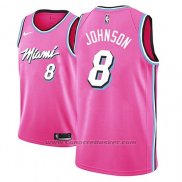 Maglia Miami Heat Tyler Johnson #8 Earned 2018-19 Rosa