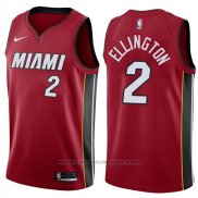 Maglia Miami Heat Wayne Ellington #2 Statement 2017-18 Rosso