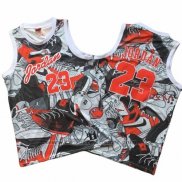 Maglia Michael Jordan Commemorative Grigio