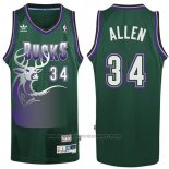 Maglia Milwaukee Bucks Allen #34 Retro Verde