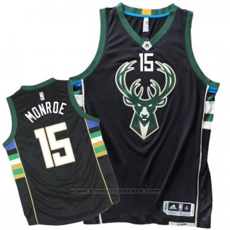 Maglia Milwaukee Bucks Greg Monroe #15 Nero