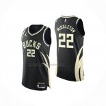 Maglia Milwaukee Bucks Khris Middleton No 22 Statement 2025-26 Nero