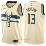 Maglia Milwaukee Bucks Malcolm Brogdon #13 Citta Crema