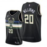 Maglia Milwaukee Bucks Marvin Williams #20 Nero 2019-20 Statement