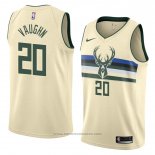 Maglia Milwaukee Bucks Rashad Vaughn #20 Citta 2018 Crema