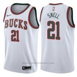 Maglia Milwaukee Bucks Tony Snell #21 Return To The Mecca Classic 2017-18 Bianco