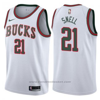 Maglia Milwaukee Bucks Tony Snell #21 Return To The Mecca Classic 2017-18 Bianco