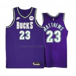 Maglia Milwaukee Bucks Wesley Matthews #23 Classic 2022-23 Viola