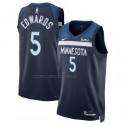 Maglia Minnesota Timberwolves Anthony Edwards #5 Icon Blu