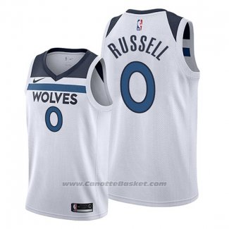 Maglia Minnesota Timberwolves D'angelo Russell #0 Association 2019-20 Bianco