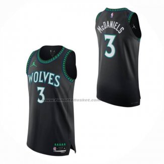 Maglia Minnesota Timberwolves Jaden Mcdaniels No 3 Statement Autentico 2026-27 Nero