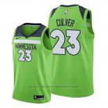 Maglia Minnesota Timberwolves Jarrett Culver #23 Statement 2019-20 Verde