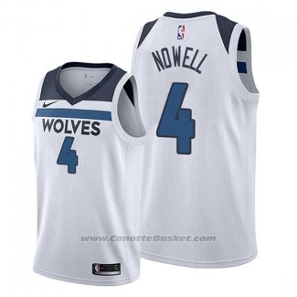 Maglia Minnesota Timberwolves Jaylen Nowell #4 Association Bianco