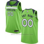 Maglia Minnesota Timberwolves Nike Personalizzate 17-18 Verde