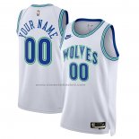 Maglia Minnesota Timberwolves Personalizzate Classic 2023-24 Bianco