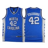 Maglia NCAA North Carolina Tar Heels Jerry Stackhouse #42 Blu