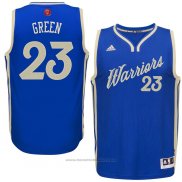 Maglia Natale 2015 Golden State Warriors Draymond Green #23 Blu